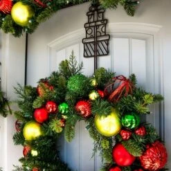 Village Lighting 30" Pre-Lit Festive Holiday Christmas Wreath, Clear LED Lights -Michaels Shop D403188S 5
