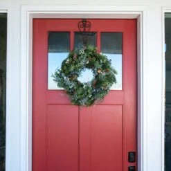 Village Lighting 24" Rustic White Berry Wreath -Michaels Shop D403196S 2