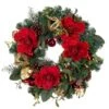 Village Lighting 24" Red Magnolia Wreath -Michaels Shop D403212S 1