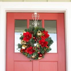 Village Lighting 24" Red Magnolia Wreath -Michaels Shop D403212S 2