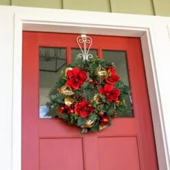 Village Lighting 24" Red Magnolia Wreath -Michaels Shop D403212S 3