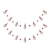 Glitzhome® 6ft. Red & White Fabric Christmas Gnome Garland, 2ct. -Michaels Shop D445245S 1