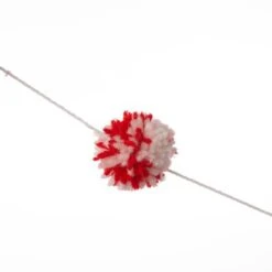 Glitzhome® 6ft. Red & White Fabric Christmas Gnome Garland, 2ct. -Michaels Shop D445245S 7