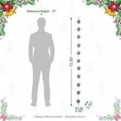 Glitzhome® 6ft. Black & White Plaid Fabric Garland, 2ct. -Michaels Shop D445246S 9