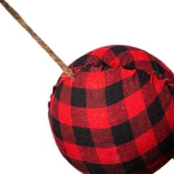 Glitzhome® 6ft. Red & Black Plaid Fabric Garland, 2ct. -Michaels Shop D445248S 6