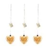Glitzhome® 26" LED Glass Heart Wall Décor, Set Of 3 -Michaels Shop D446054S 1