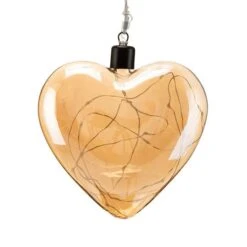 Glitzhome® 26" LED Glass Heart Wall Décor, Set Of 3 -Michaels Shop D446054S 5