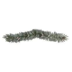 6ft. Pre-Lit LED Frosted Christmas Garland With Pinecones -Michaels Shop D478766S 3