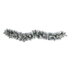 6ft. Pre-Lit LED Flocked Christmas Garland With Pinecones -Michaels Shop D478773S 3
