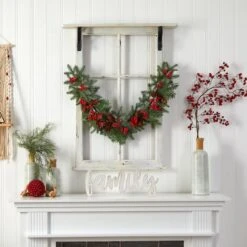 3ft. Pines, Red Berries & Pinecones Christmas Garland -Michaels Shop D478776S 3