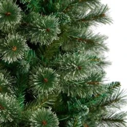 8ft. Pre-Lit Wisconsin Snow Tip Pine Artificial Christmas Tree, Clear LED Lights -Michaels Shop D478803S 5