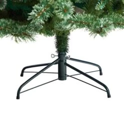 8ft. Pre-Lit Wisconsin Snow Tip Pine Artificial Christmas Tree, Clear LED Lights -Michaels Shop D478803S 6