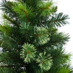 4.5ft. Pre-Lit Oregon Pine Artificial Christmas Tree In Decorative Planter, Warm White Lights -Michaels Shop D478818S 5