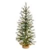 3ft. Pre-Lit Artificial Christmas Tree In Burlap Base, Clear LED Lights -Michaels Shop D478823S 1