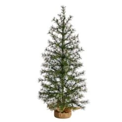 3ft. Pre-Lit Artificial Christmas Tree In Burlap Base, Clear LED Lights -Michaels Shop D478823S 3