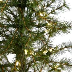 3ft. Pre-Lit Artificial Christmas Tree In Burlap Base, Clear LED Lights -Michaels Shop D478823S 4