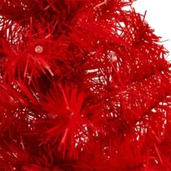 2ft. Pre-Lit Red Artificial Christmas Tree, Warm White LED Lights -Michaels Shop D478850S 4
