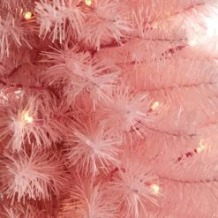 3ft. Pre-Lit Pink Artificial Christmas Tree, Warm White LED Lights -Michaels Shop D478853S 4