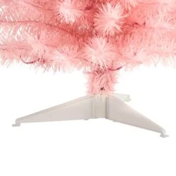 3ft. Pre-Lit Pink Artificial Christmas Tree, Warm White LED Lights -Michaels Shop D478853S 6