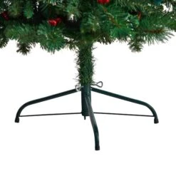 5ft. Pre-Lit Flat Back Montreal Mountain Pine Artificial Christmas Tree, White LED Lights -Michaels Shop D478865S 6