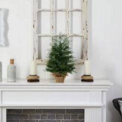 2ft. Pre-Lit Artificial Christmas Tree In Burlap Base, Warm White LED Lights -Michaels Shop D478875S 7