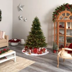 6ft. Pre-Lit South Carolina Spruce Artificial Christmas Tree, Clear Lights -Michaels Shop D478885S 9