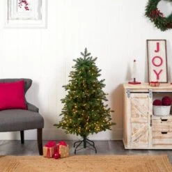 4ft. Pre-Lit South Carolina Fir Artificial Christmas Tree, Clear Lights -Michaels Shop D478893S 9