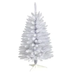 3ft. Pre-Lit White Artificial Christmas Tree, Warm White LED Lights -Michaels Shop D478905S 3