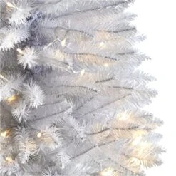3ft. Pre-Lit White Artificial Christmas Tree, Warm White LED Lights -Michaels Shop D478905S 4