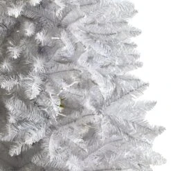 5ft. Pre-Lit White Artificial Christmas Tree, Warm White LED Lights -Michaels Shop D478908S 5