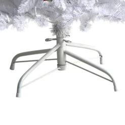 5ft. Pre-Lit White Artificial Christmas Tree, Warm White LED Lights -Michaels Shop D478908S 6