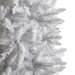 8ft. Pre-Lit White Artificial Christmas Tree, Warm White LED Lights -Michaels Shop D478910S 5