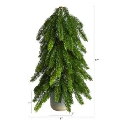 17" Unlit Artificial Pine Tree In Decorative Planter -Michaels Shop D478919S 2