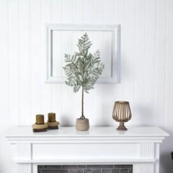 3ft. Unlit Frosted Pine Artificial Christmas Tree In Decorative Planter -Michaels Shop D478921S 3