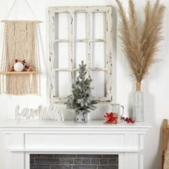 2ft. Pre-Lit Flocked Artificial Christmas Tree In Decorative Birch Bark Planter, LED Lights -Michaels Shop D478949S 5