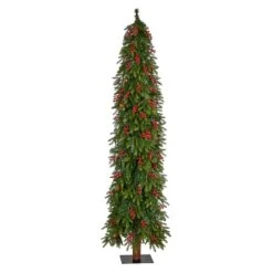 7ft. Pre-Lit Victoria Fir Artificial Christmas Tree, Multi-Color LED Lights -Michaels Shop D478956S 3