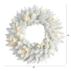 18" Pre-Lit Colorado Spruce Christmas Wreath -Michaels Shop D478973S 2