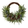 30" Pine & Pinecone Christmas Wreath On Twig Ring