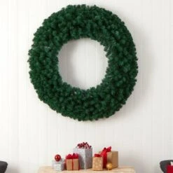 48" White LED Lights Artificial Christmas Wreath -Michaels Shop D479010S 5