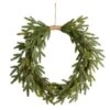 24" Pre-Lit Holiday Christmas Cascading Pine Wreath