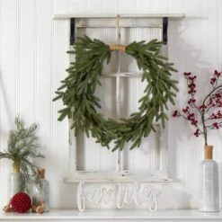 24" Pre-Lit Holiday Christmas Cascading Pine Wreath -Michaels Shop D479012S 5