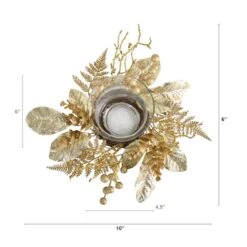 10" Golden Artificial Christmas Candelabrum -Michaels Shop D479052S 2