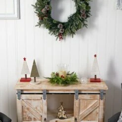 8" Cedar & Berries Artificial Christmas Candelabrum -Michaels Shop D479054S 5