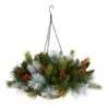 2ft. LED Pine & Berries Artificial Christmas Hanging Basket 1 2ft. LED Pine & Berries Artificial Christmas Hanging Basket -Michaels Shop D479055S 1