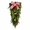 26" Bells & Bow Christmas Teardrop Swag -Michaels Shop D479059S 1