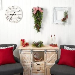 26" Bells & Bow Christmas Teardrop Swag -Michaels Shop D479059S 4