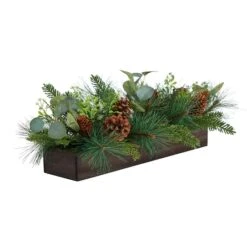 30" Evergreen Pine & Pine Cone Artificial Christmas Centerpiece -Michaels Shop D479062S 3