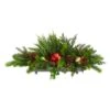24" Cedar Pine, Pinecones & Ornaments Artificial Christmas Arrangement In Tin Vase -Michaels Shop D479089S 1