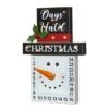 Glitzhome® 15" LED Christmas Snowman Countdown Décor