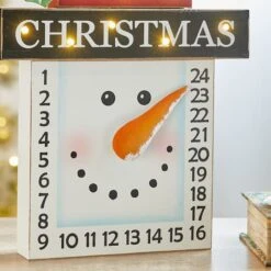 Glitzhome® 15" LED Christmas Snowman Countdown Décor -Michaels Shop D479443S 4